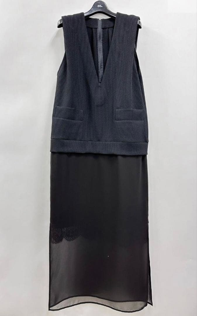 RITSUKO SHIRAHAMA 24冬コレクション 異素材ワンピ ほぼ未使用