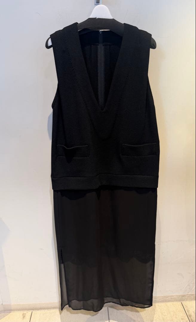 RITSUKO SHIRAHAMA 24冬コレクション 異素材ワンピ ほぼ未使用