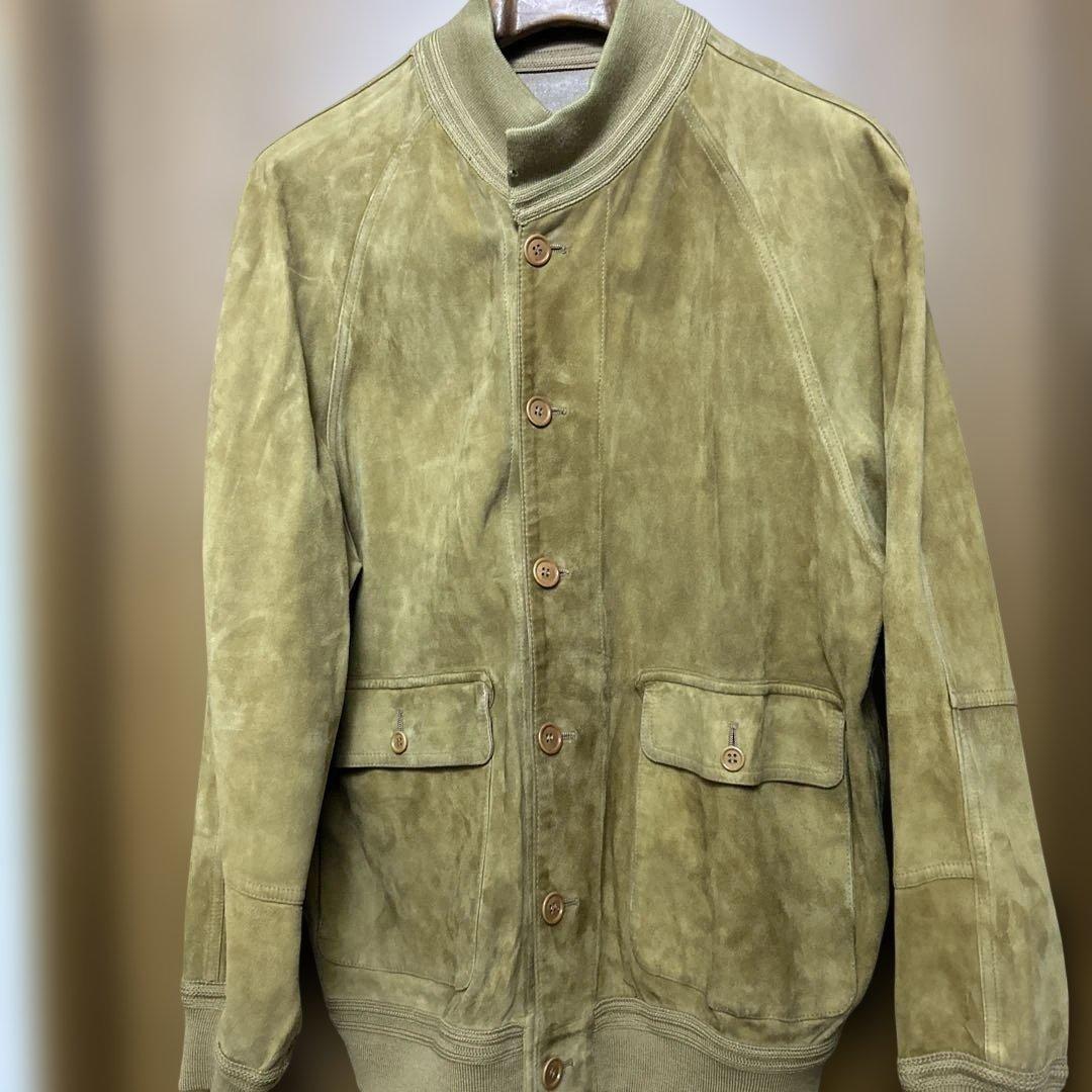 スエード&レザー　リバーシブル ジャケット　イタリア製