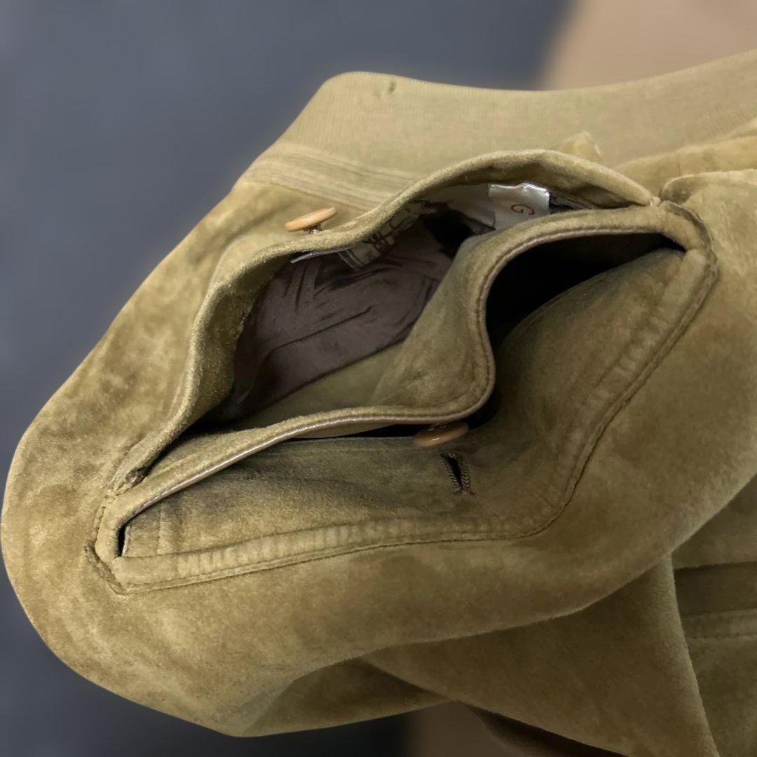 スエード&レザー　リバーシブル ジャケット　イタリア製