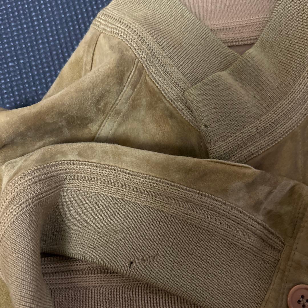 スエード&レザー　リバーシブル ジャケット　イタリア製