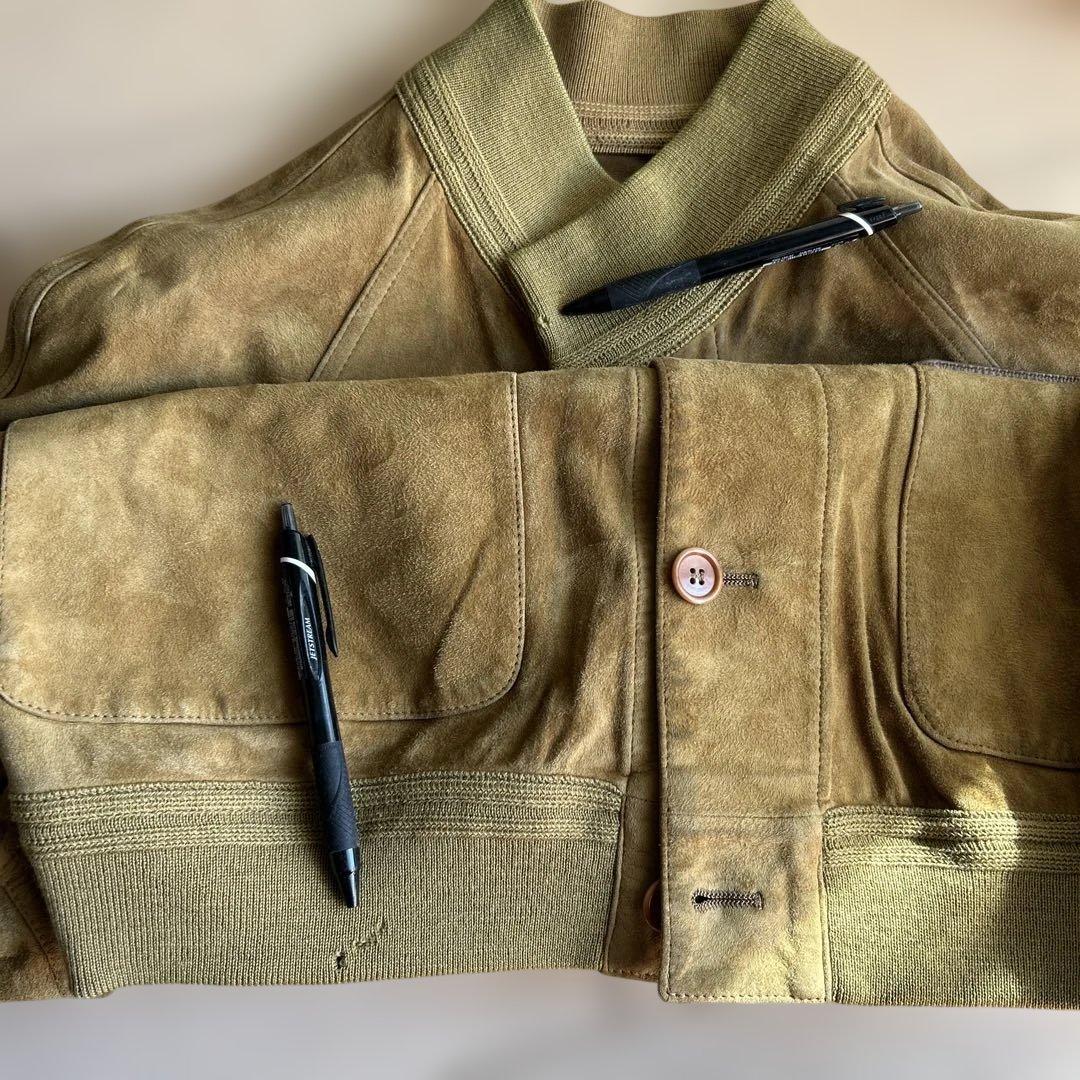 スエード&レザー　リバーシブル ジャケット　イタリア製