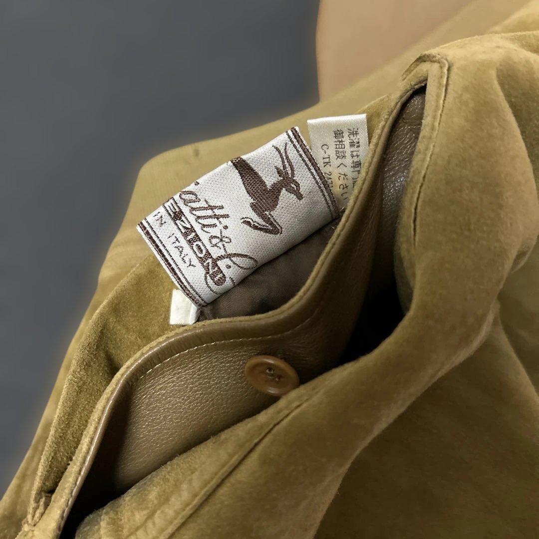 スエード&レザー　リバーシブル ジャケット　イタリア製