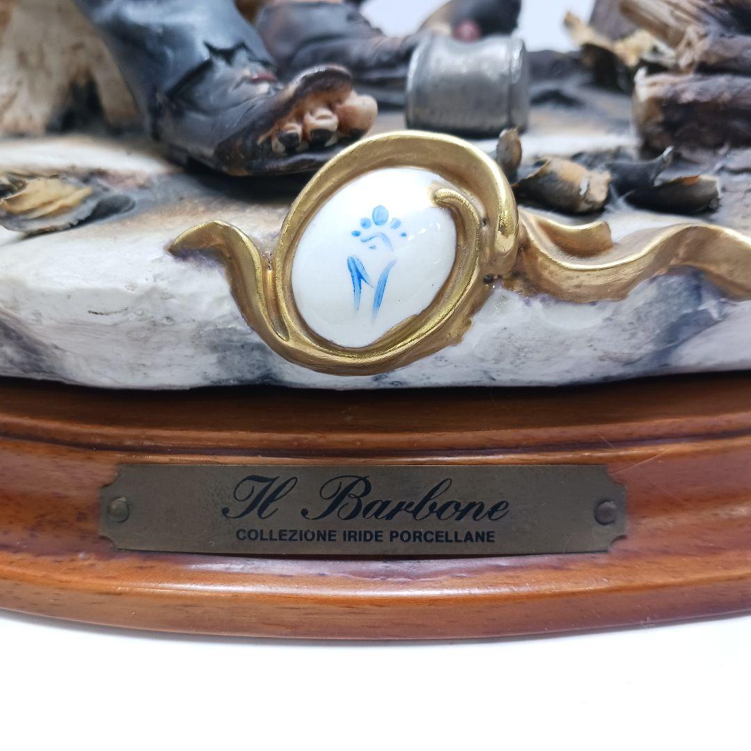 Y3332-1 イタリア カポディモンテ 陶器製 フィギュリン 人形　ten