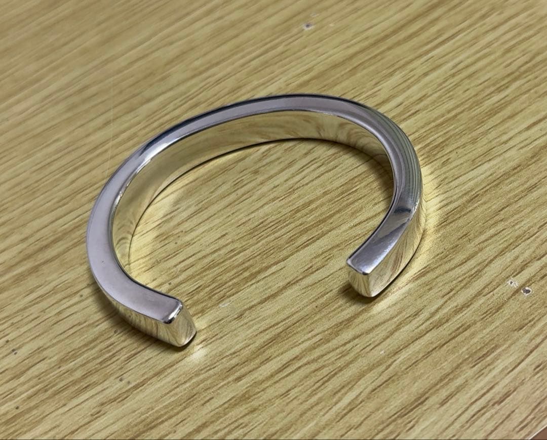 シルバー925 極太バングル　98g 極厚　オーダー品　ブレスレット