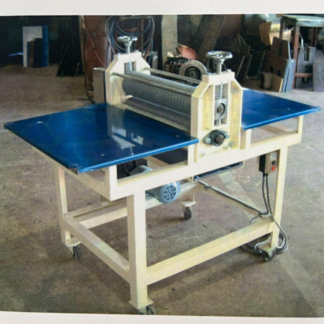 手打式製麺機　うどんローラー　波ロール横型　福井工作所