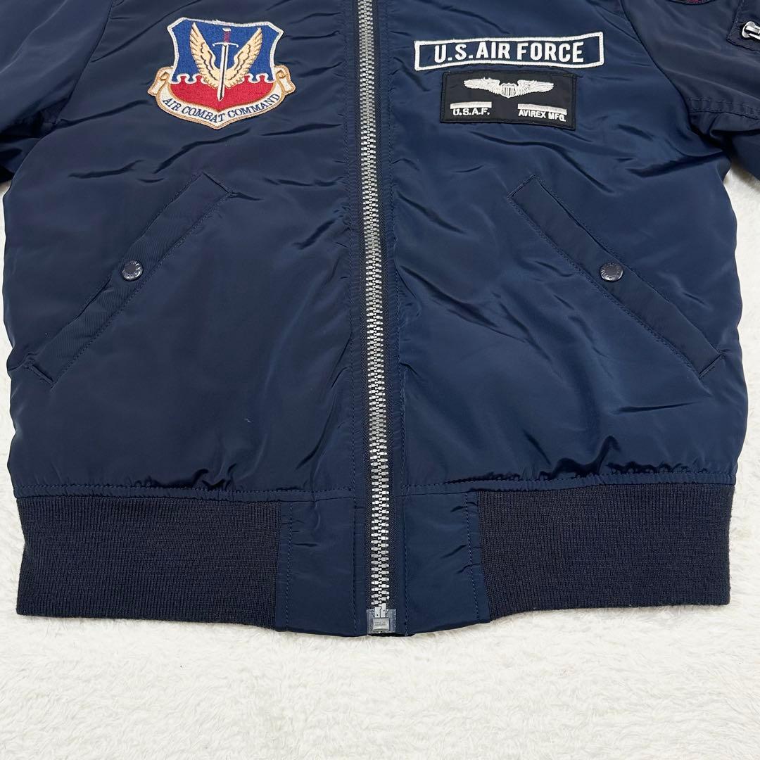 美品✨アヴィレックス USAF 70周年記念 MA-1 ネイビー ジャケット M