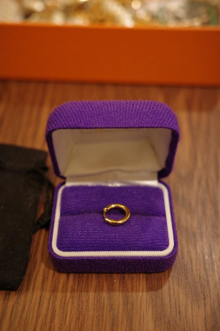 TOMWOOD ゴールドピアス【片耳】専用ポーチ付き