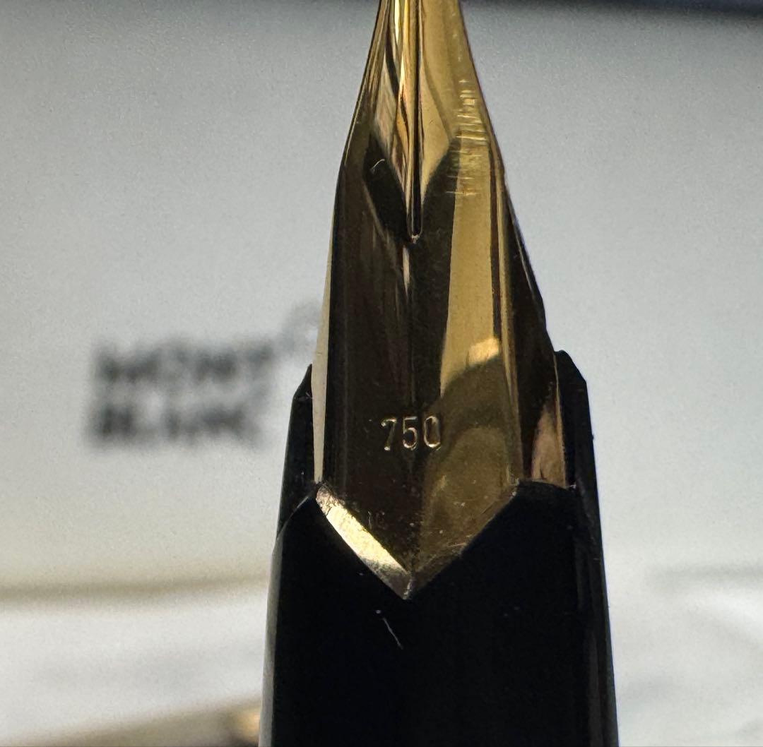 【極美品】モンブラン NO 121 万年筆 ペン先18K ブラック 太字