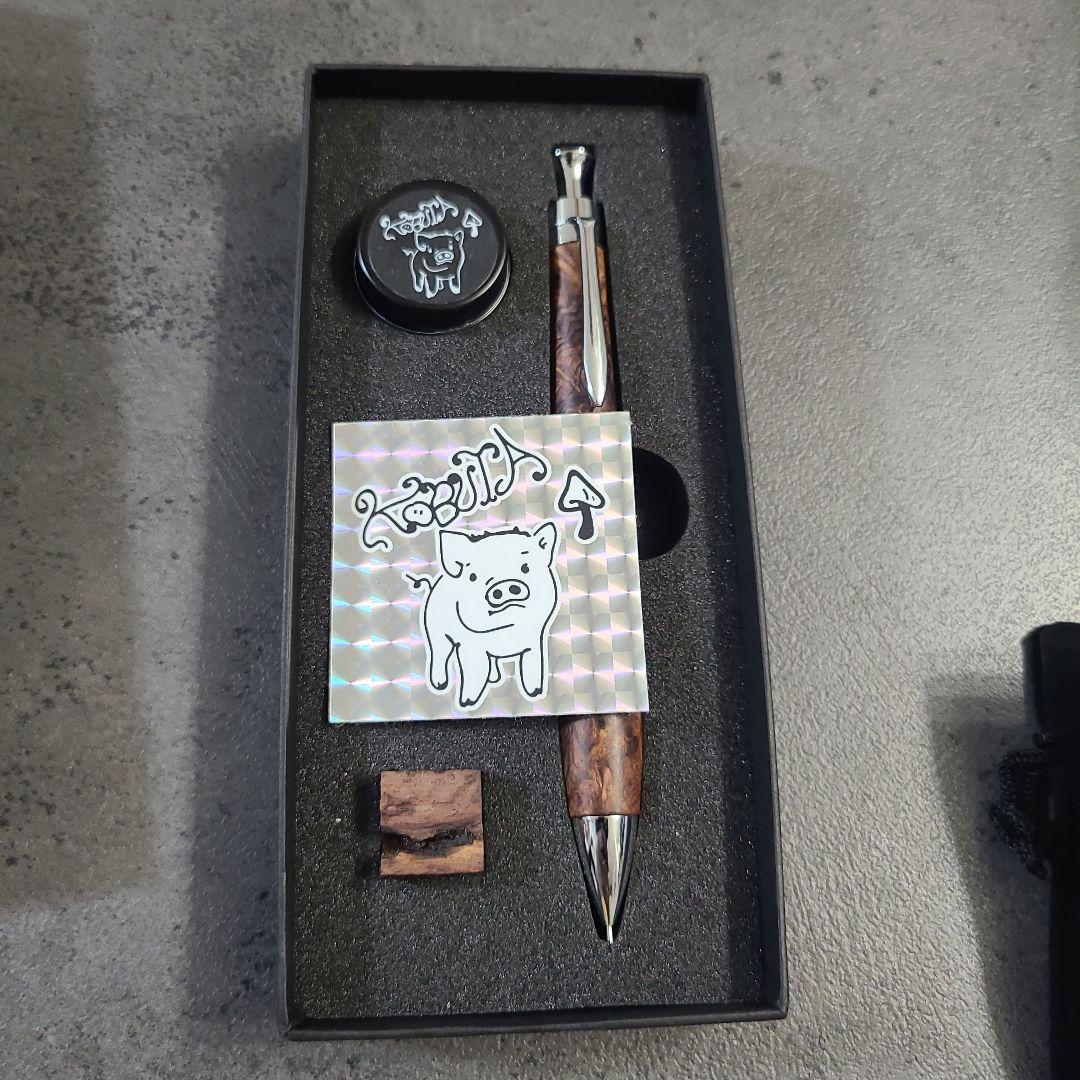 こぶた工房　サイアミーズローズウッド極上杢　シャープペンシル0.5ミリ　美品