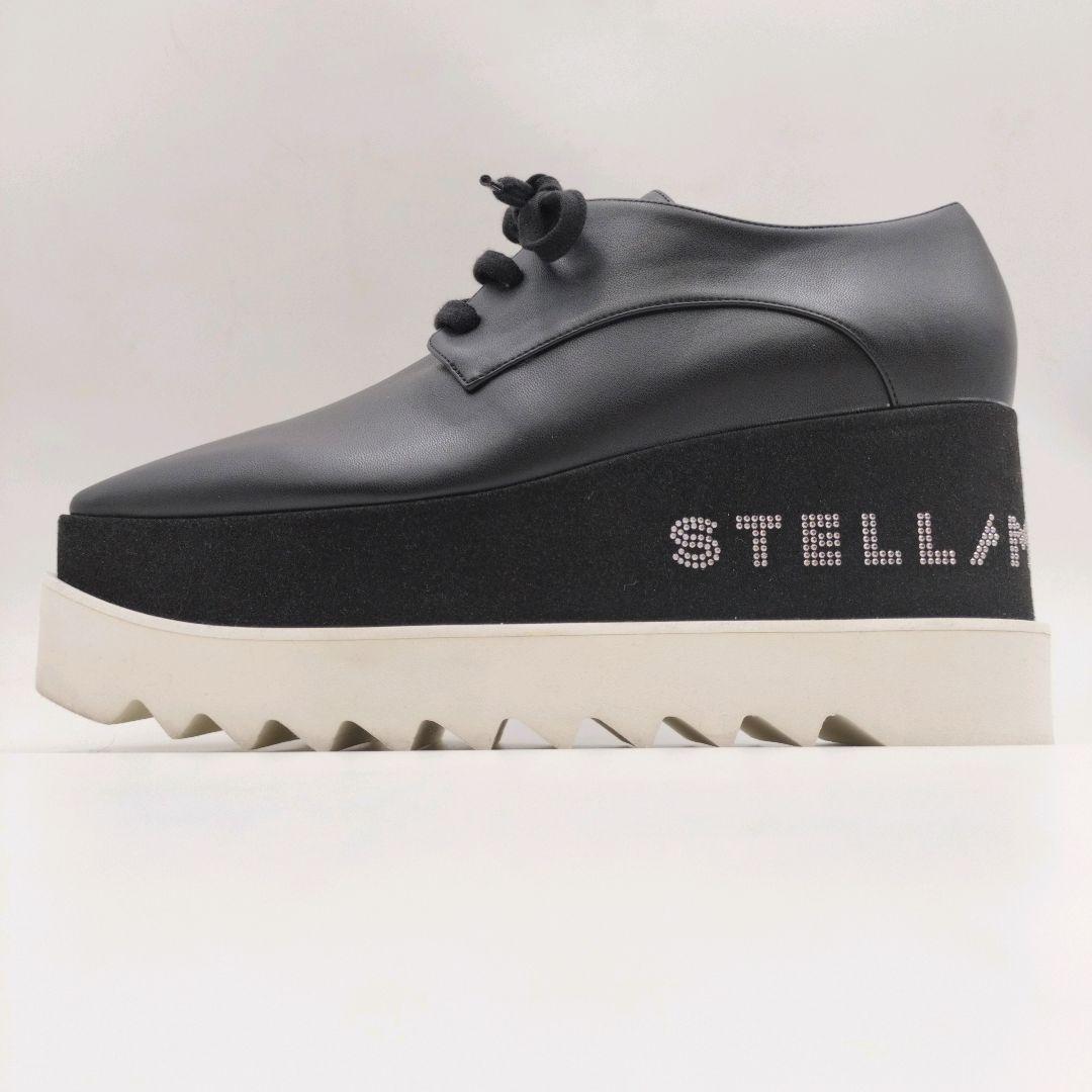 【現行・美品】ステラマッカートニー エリス 厚底 ストーン スニーカー 黒 38