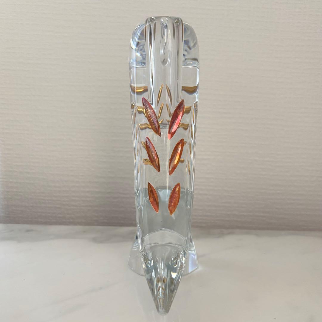 Baccarat バカラ　ファウナクリスト　花瓶　一輪挿し