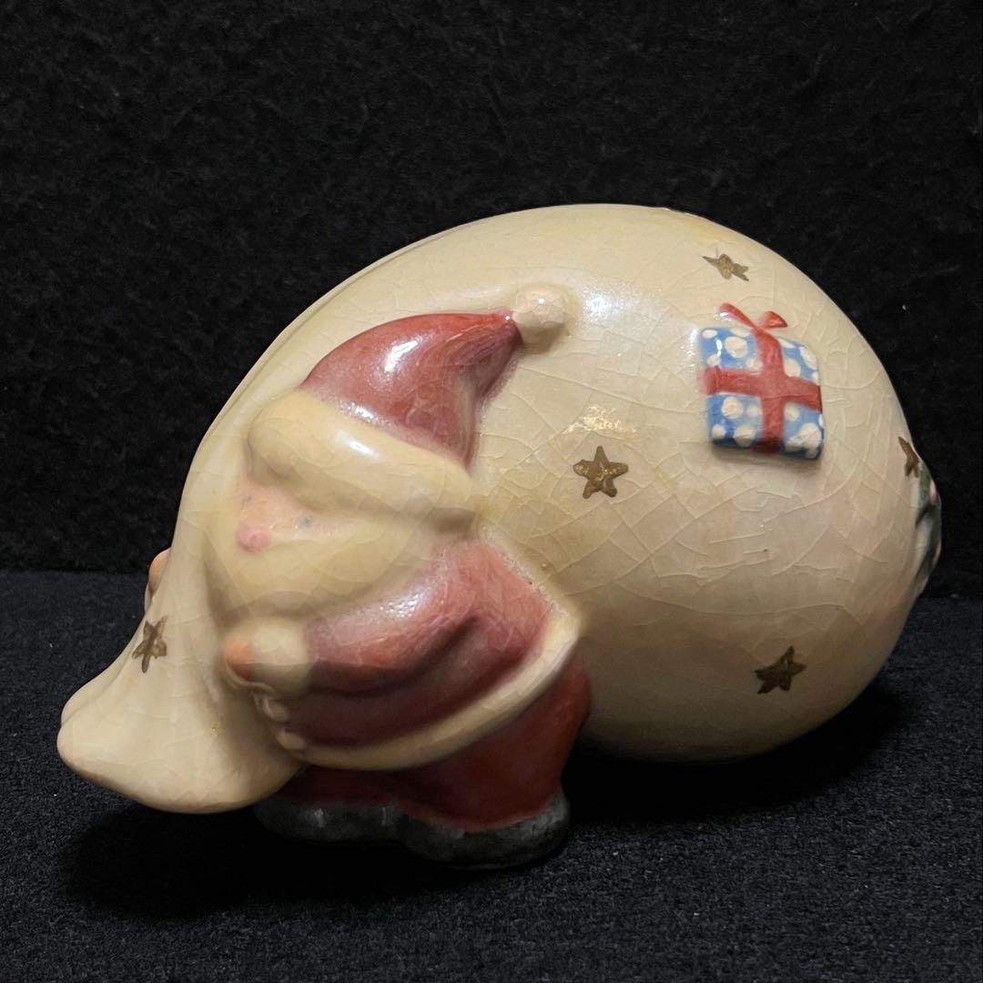 京焼・清水焼 楽入窯　サンタクロース　 陶器製　置物