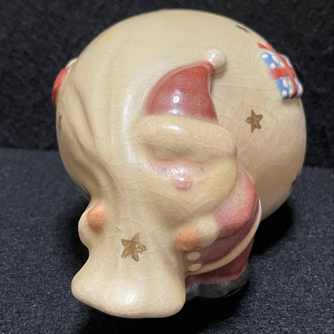 京焼・清水焼 楽入窯　サンタクロース　 陶器製　置物