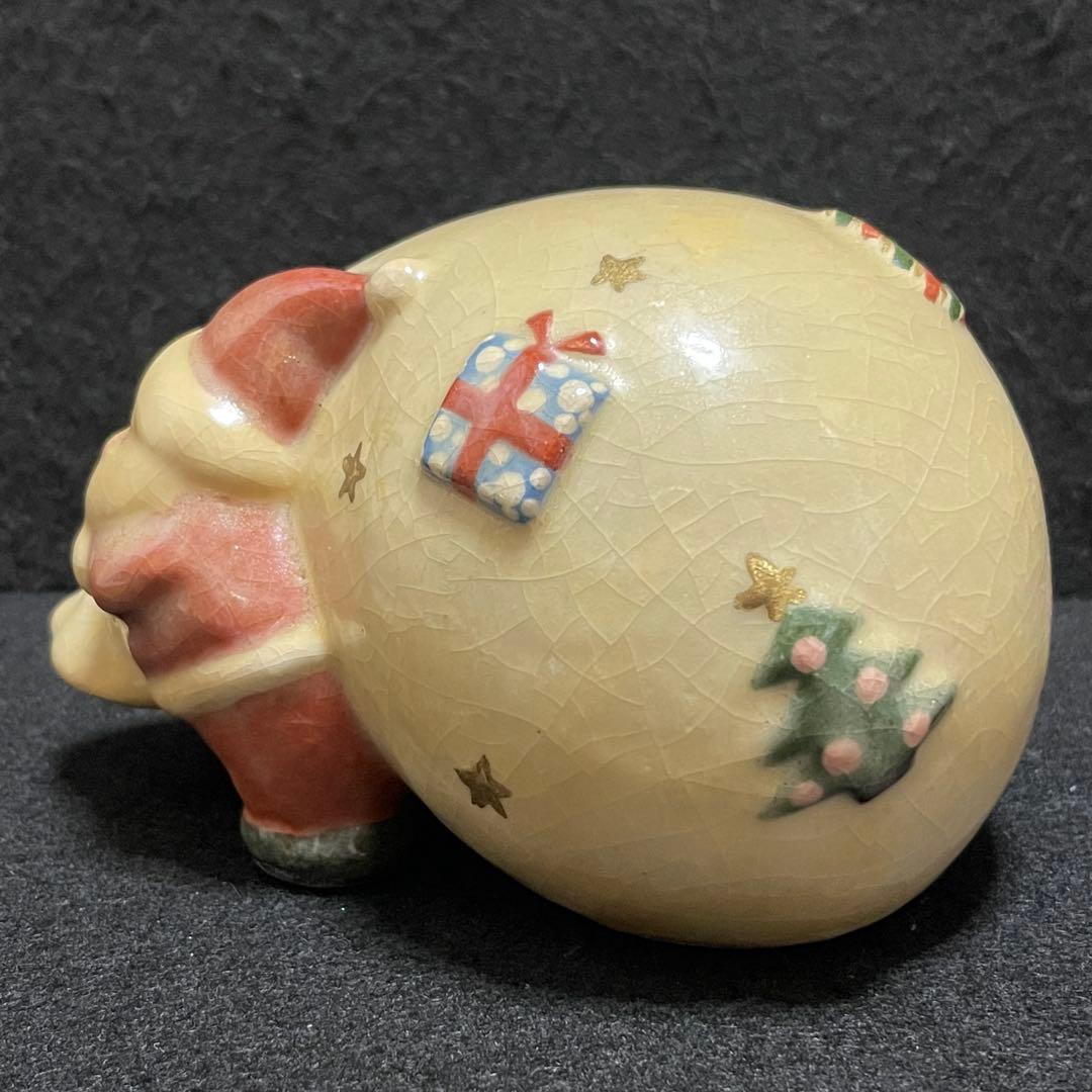 京焼・清水焼 楽入窯　サンタクロース　 陶器製　置物