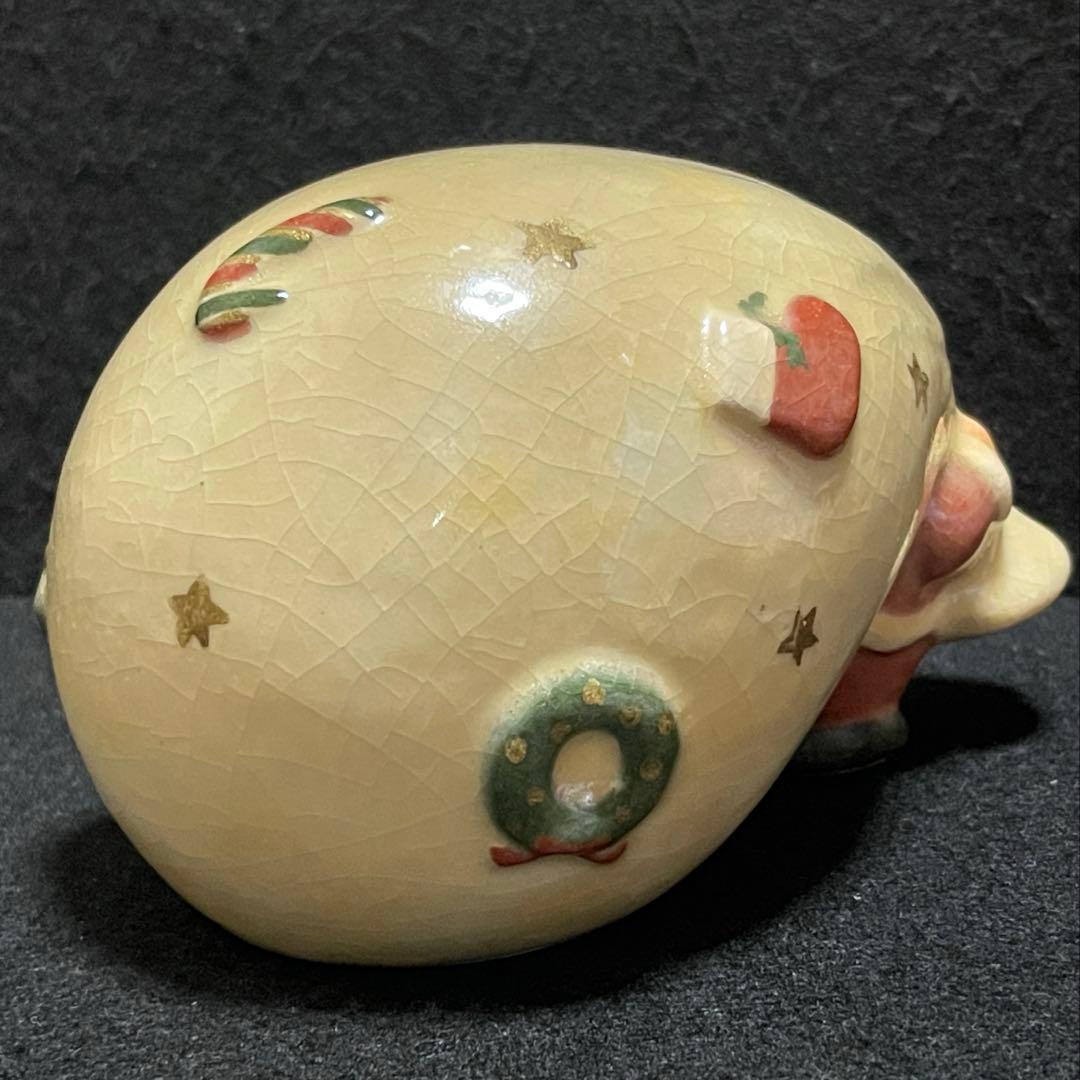 京焼・清水焼 楽入窯　サンタクロース　 陶器製　置物