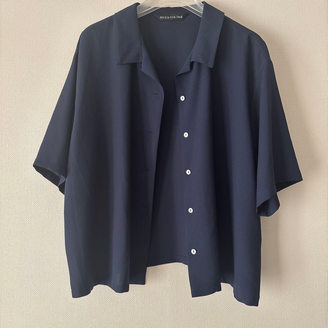 T☆さま専用　ミズイロインド☆シアー半袖シャツ&ネイビーパンツ