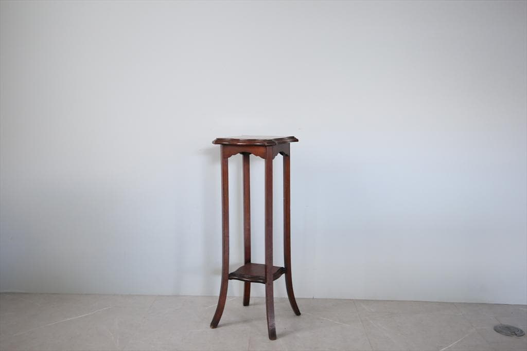 英国アンティーク木製フラワースタンド/花台/燭台/飾り棚テーブル(91-104)