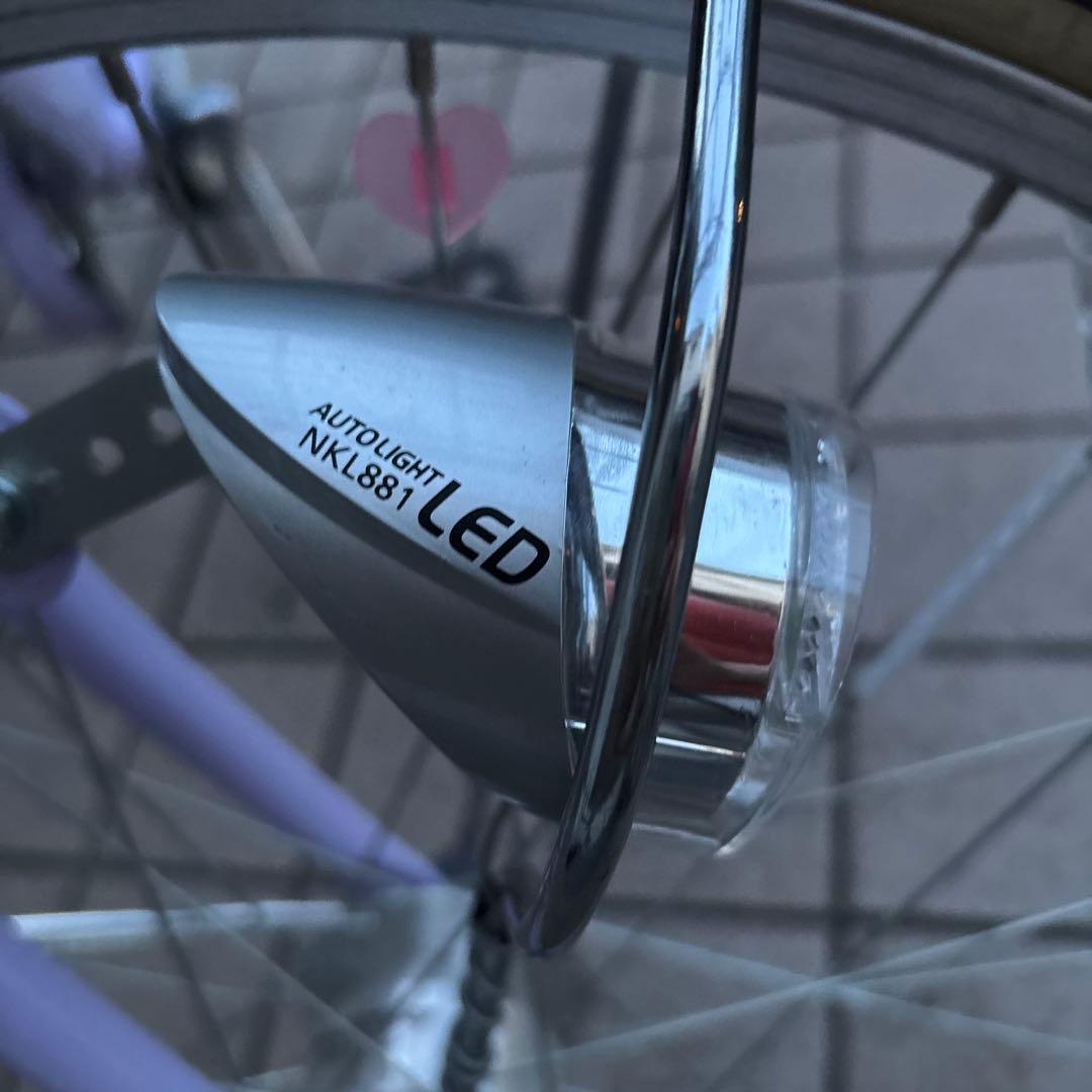 子供用自転車 24インチラベンダー色 6段変速