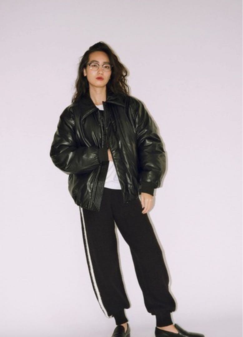 null. PUFFYエコレザーブルゾン