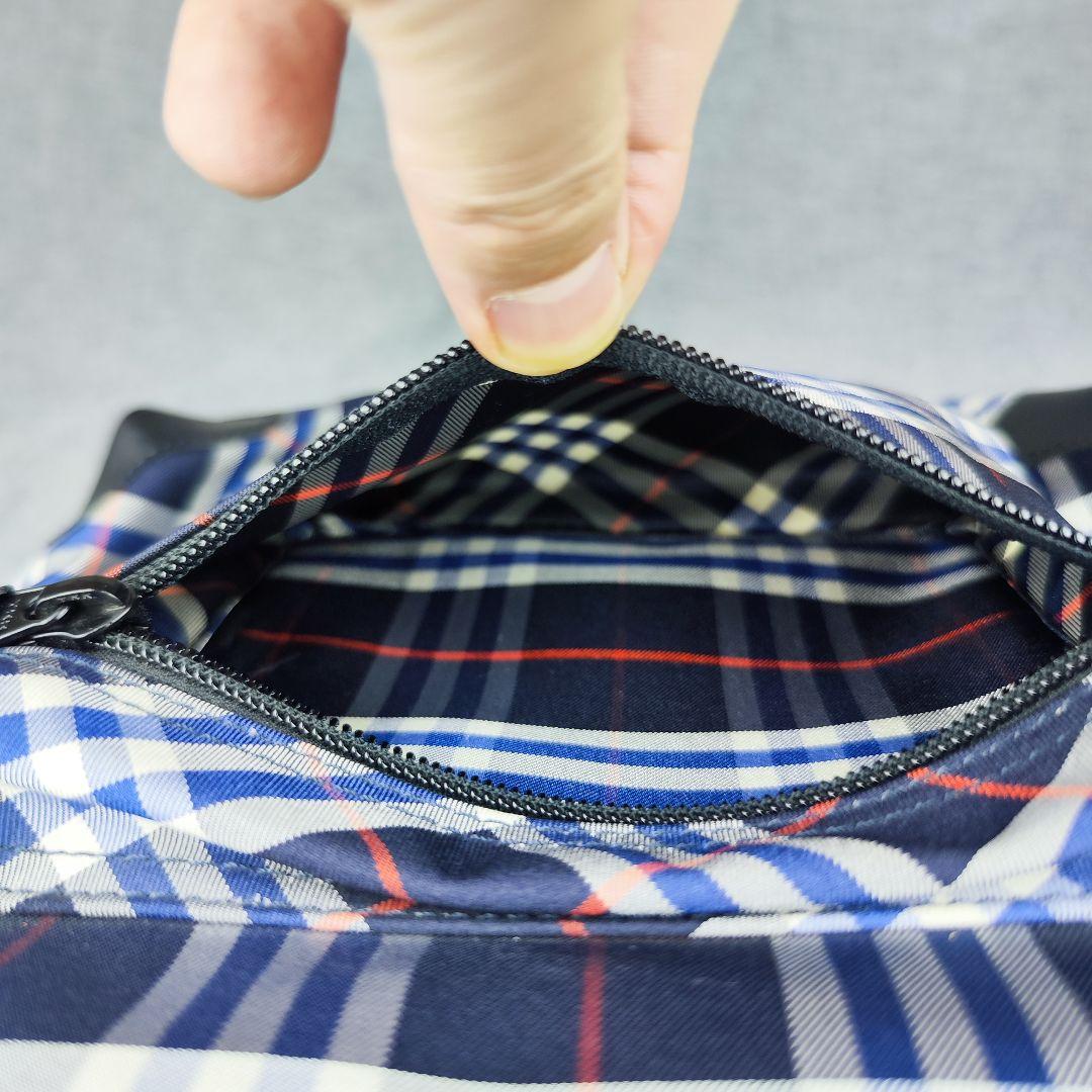 バーバリー リュック チェック柄 キッズ ネイビー ブルー