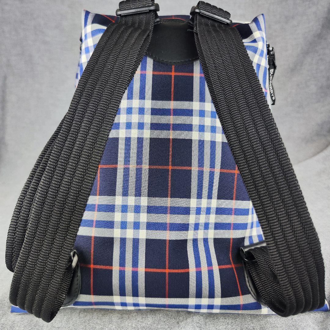 バーバリー リュック チェック柄 キッズ ネイビー ブルー
