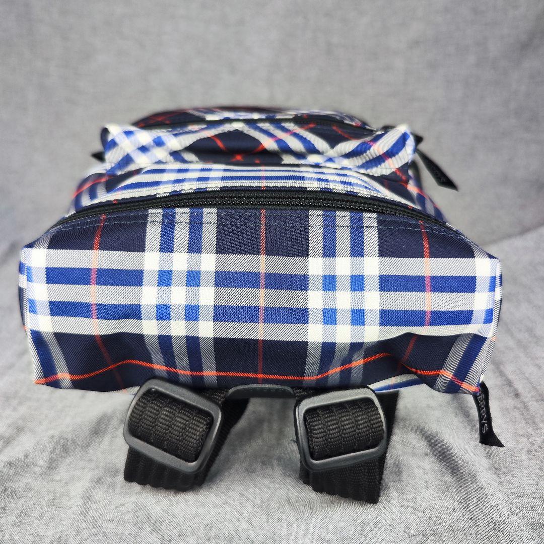 バーバリー リュック チェック柄 キッズ ネイビー ブルー