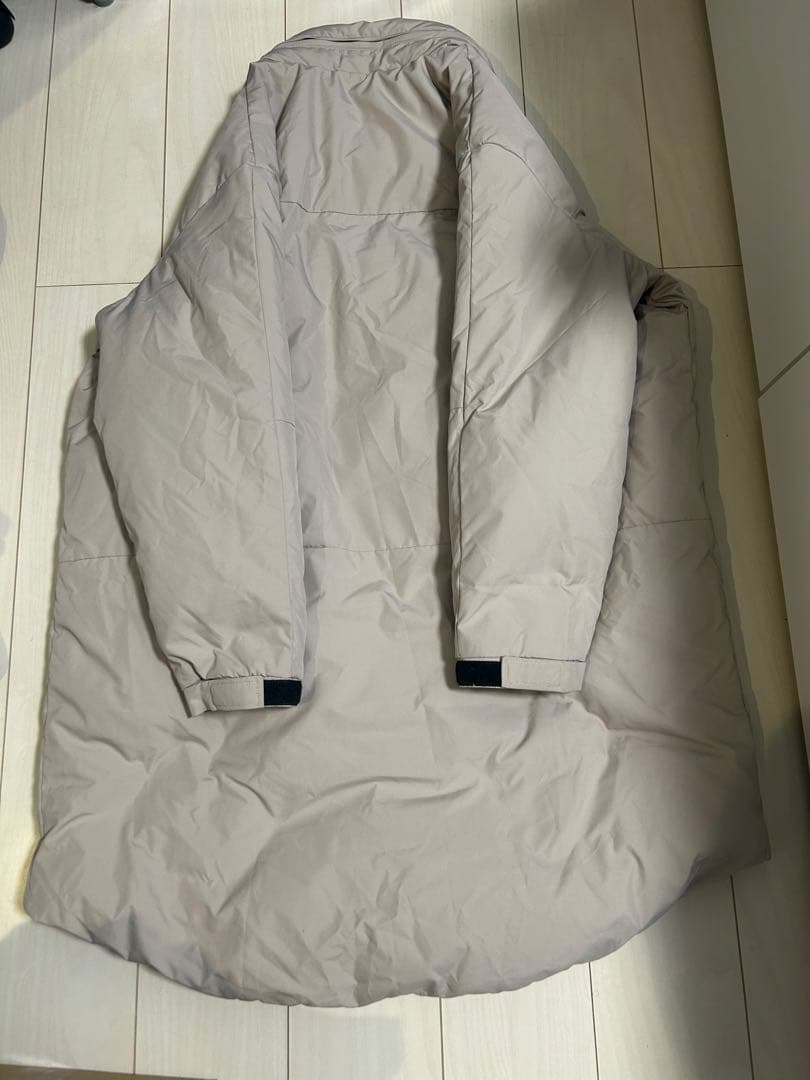 OPAQUE.CLIP ベージュ ロングダウンジャケット　モンスターコート