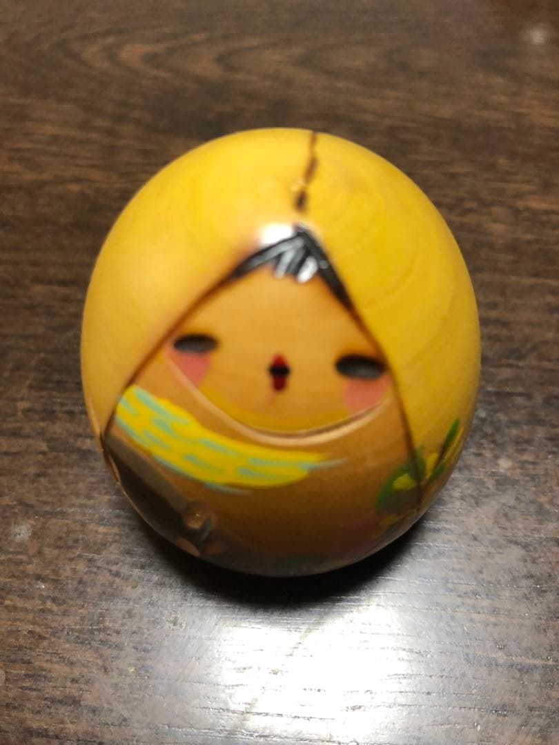 ふくしまひろえ 野菜こけし 果物こけし セット　木製野菜モチーフ人形セット