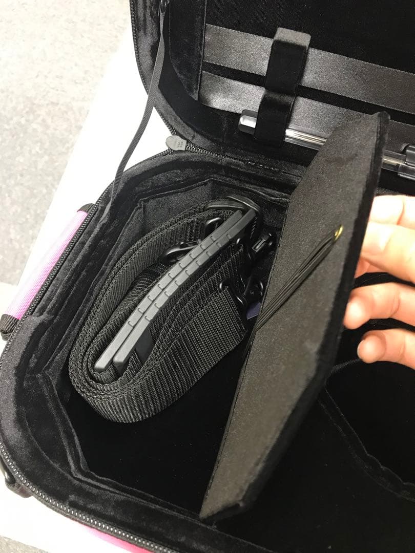 スーパーライト　バイオリンケース　ピンク