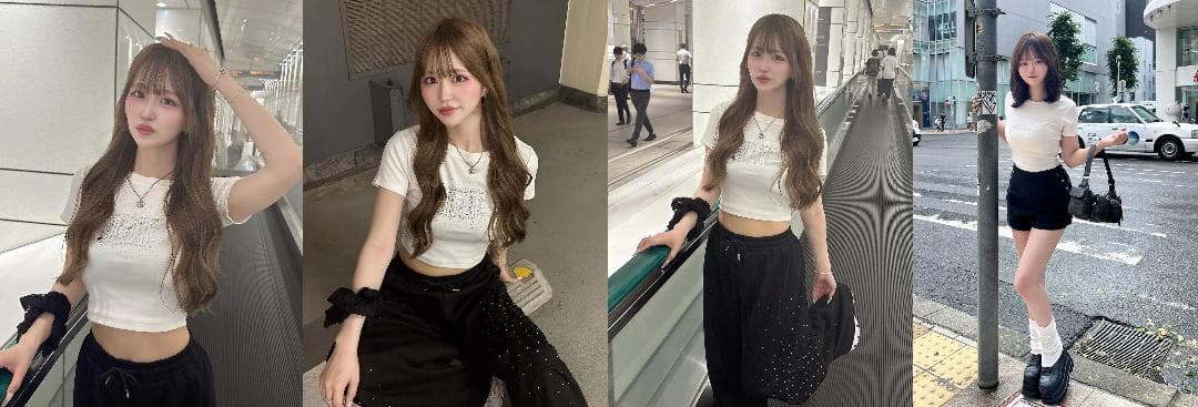 ダーリッチ darich シャイニーDDロゴコンパクトTシャツ ホワイト WHT