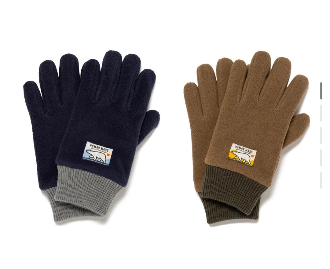 HUMAN MADE FLEECE GLOVES OLIVE DRAB サイズL