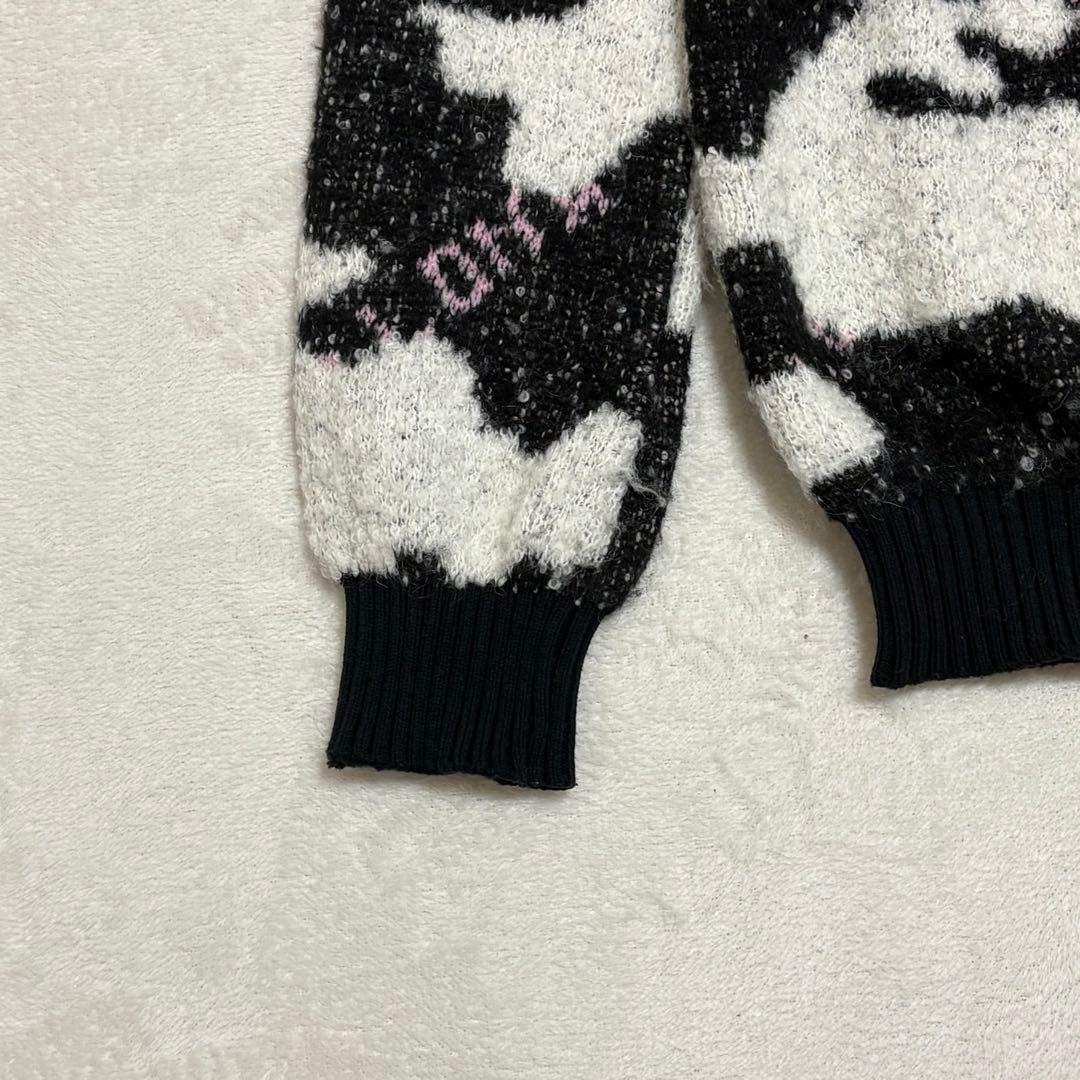 MARK&LONA マーク＆ロナ カモフラ柄 ニットスカルワッペン サイズ36