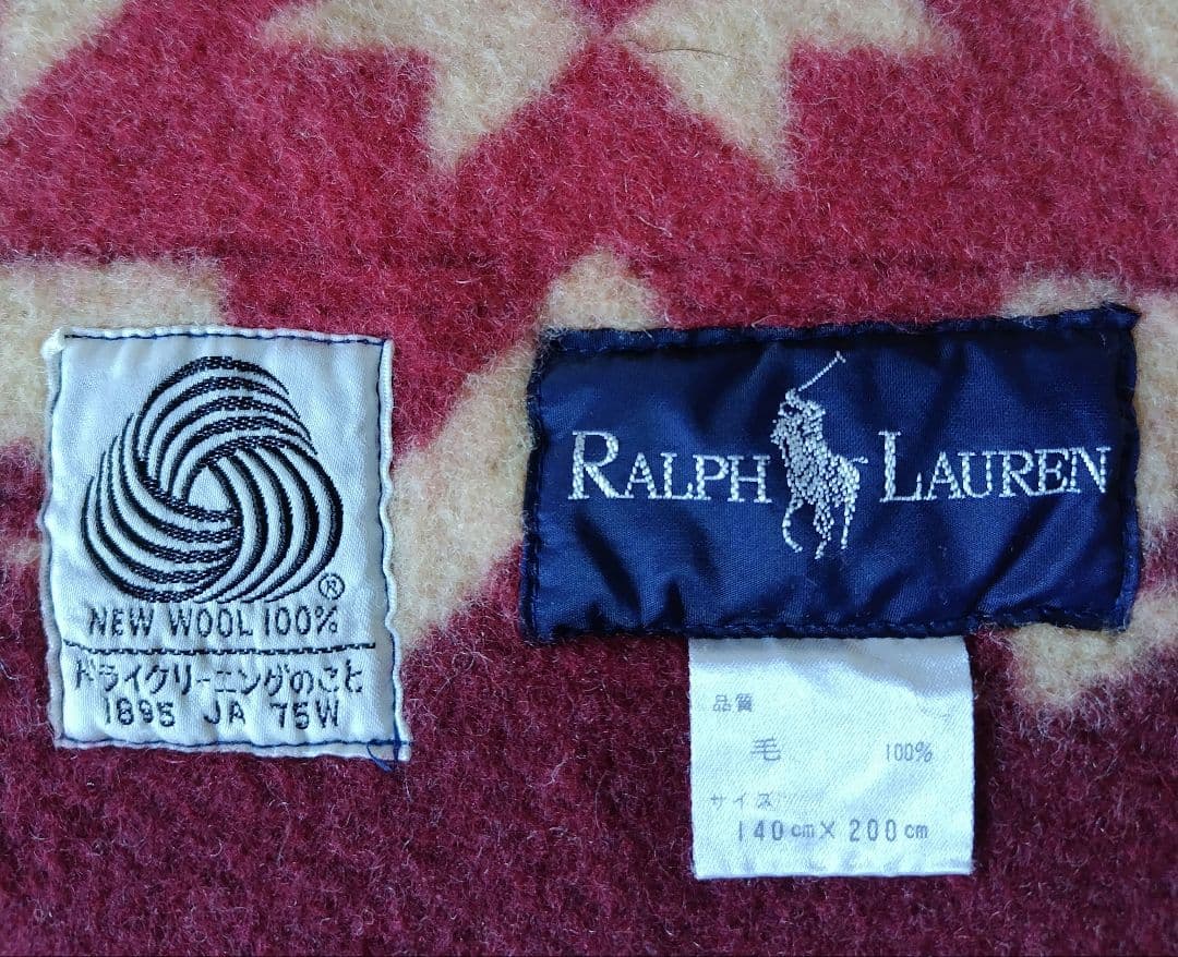 ラルフローレン　RalphLauren　毛布　ネイティブアメリカン　1990年代