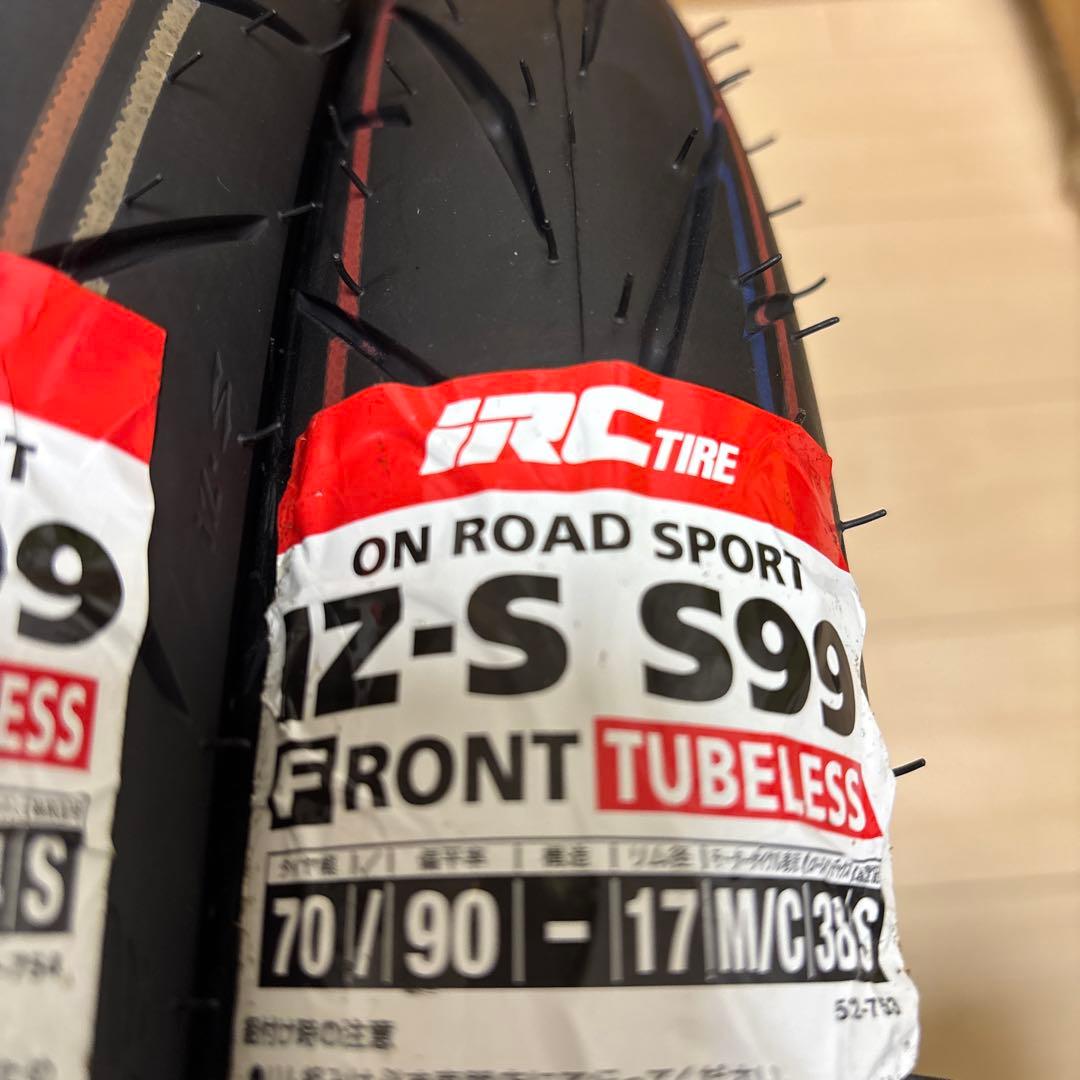 スーパーカブC125/スーパーカブ110 IRC IZ-S Ｓ99前後2本セット