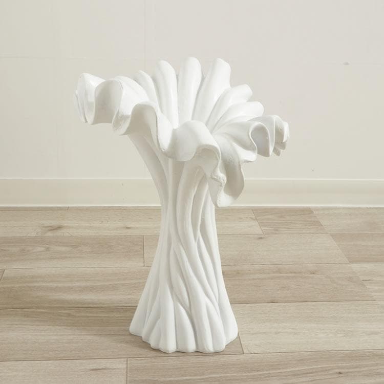 造花用フラワーベース フリル ホワイト