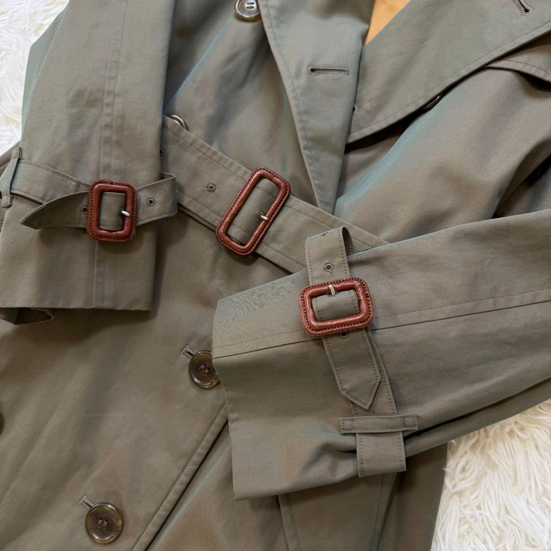 【美品】90s BURBERRY 白タグ ベルト ライナー付 トレンチコート