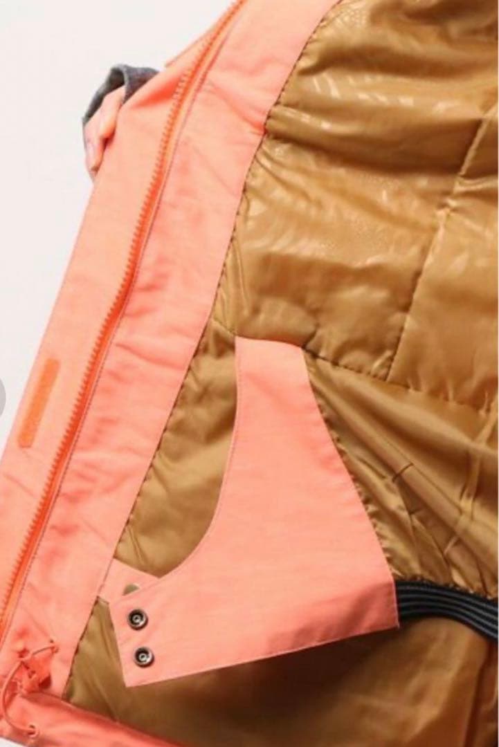 ROXY　スノーボードウェア M マウンテンジャケット　サーモンピンク　フード付