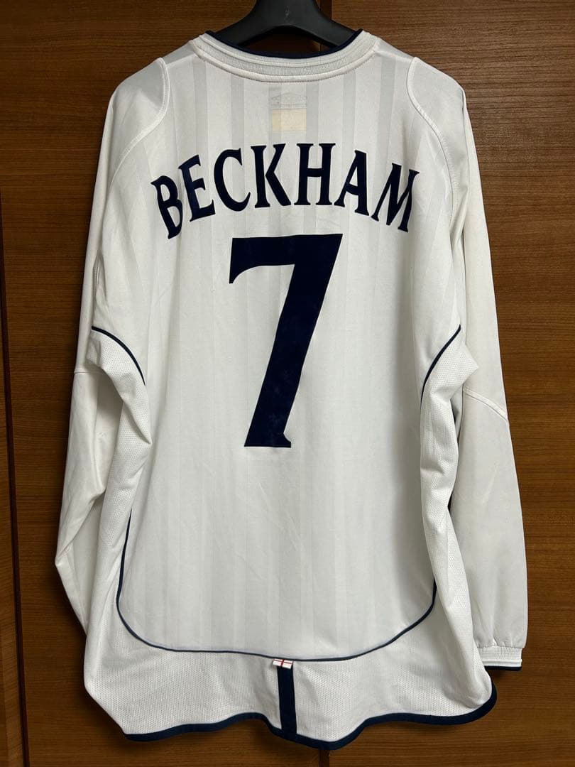 Umbro イングランド代表 ベッカム 7番 長袖　ユニフォーム XL