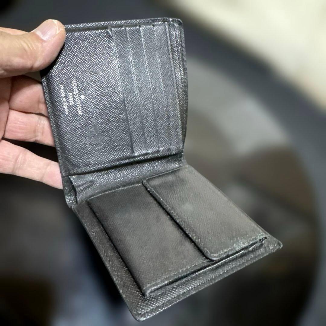 ⑩☆良品☆ダミエG♪マルコ☆2つ折り財布★ポケットあり