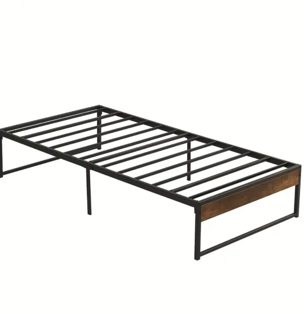 【激安セール】シングル ベッドフレーム 金属製 頑丈 下収納付