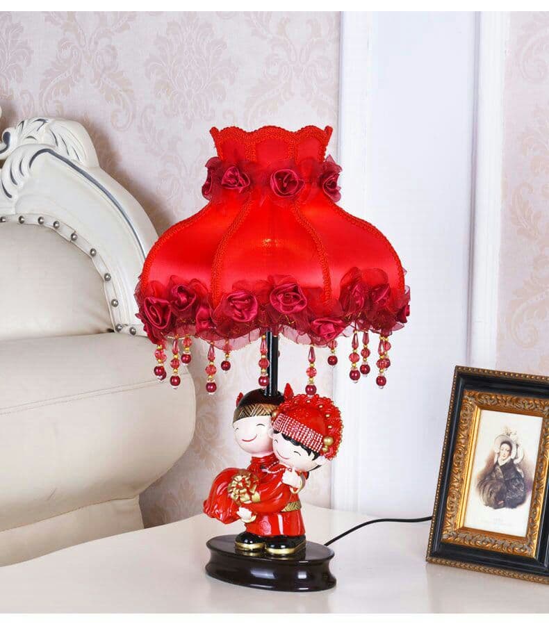 電気スタンドの寝室のロマンチックな色は輝度を調節します