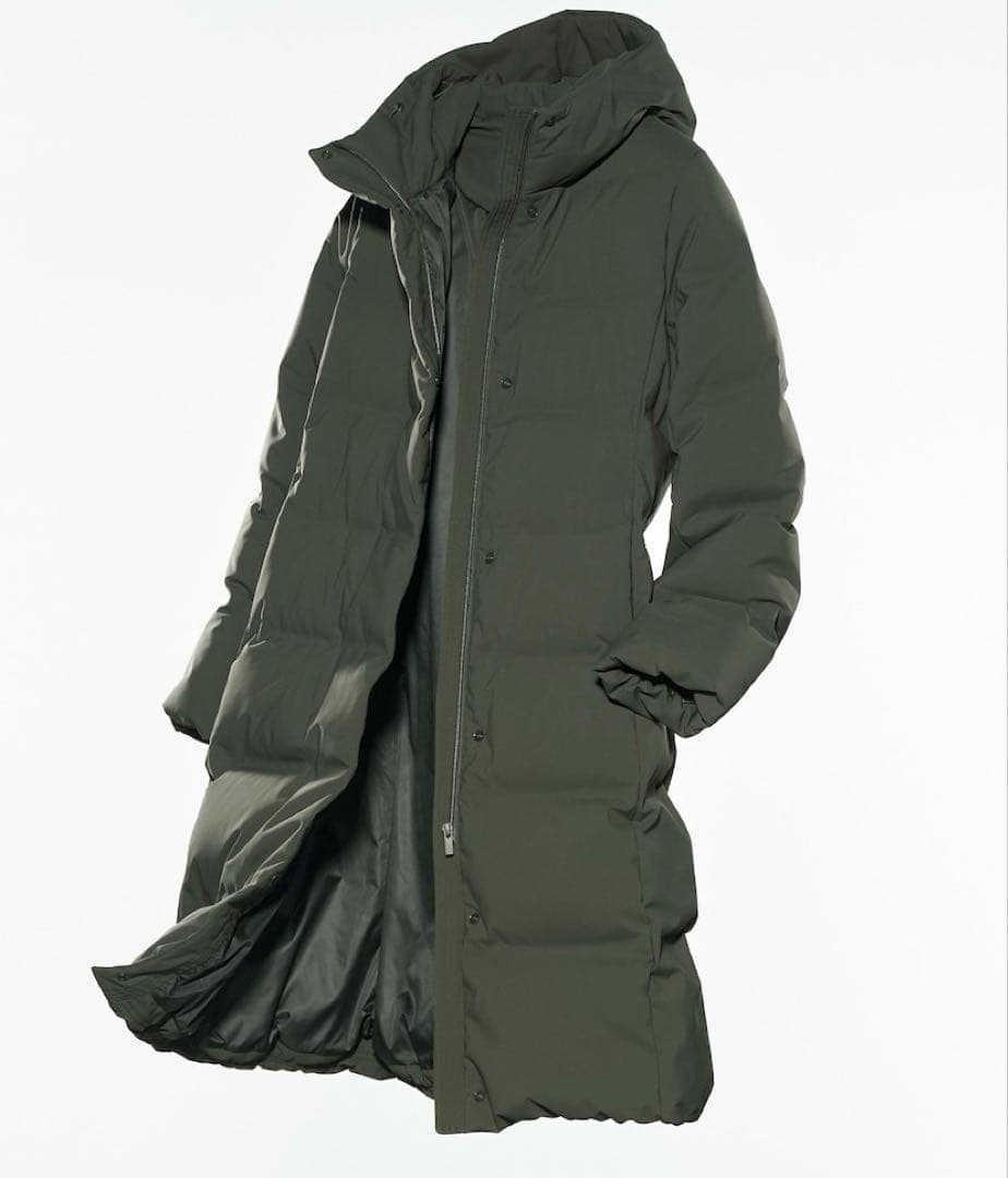 UNIQLO ユニクロ シームレスダウンロングコート ブラック レディース XL