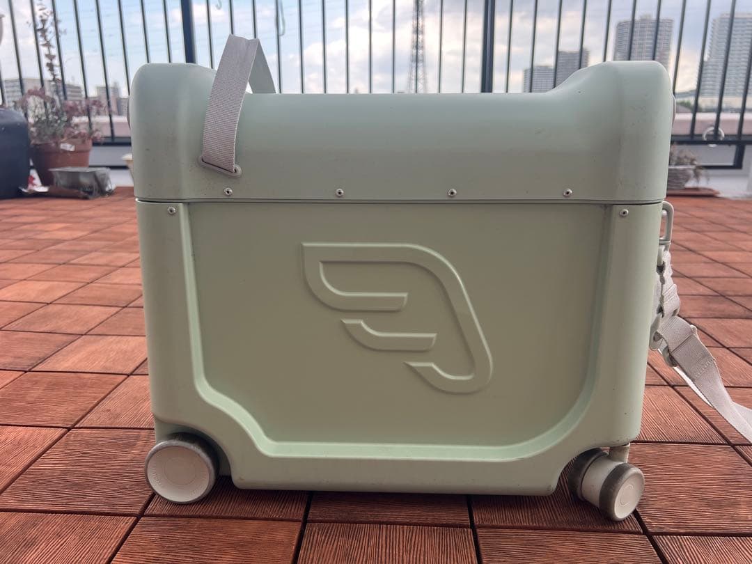 むむ　ジェットキッズ BY ストッケ ベッドボックス（グリーン） 中古