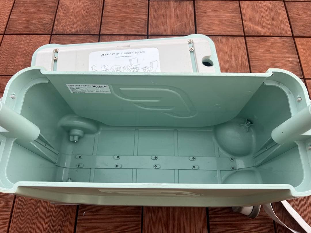 むむ　ジェットキッズ BY ストッケ ベッドボックス（グリーン） 中古