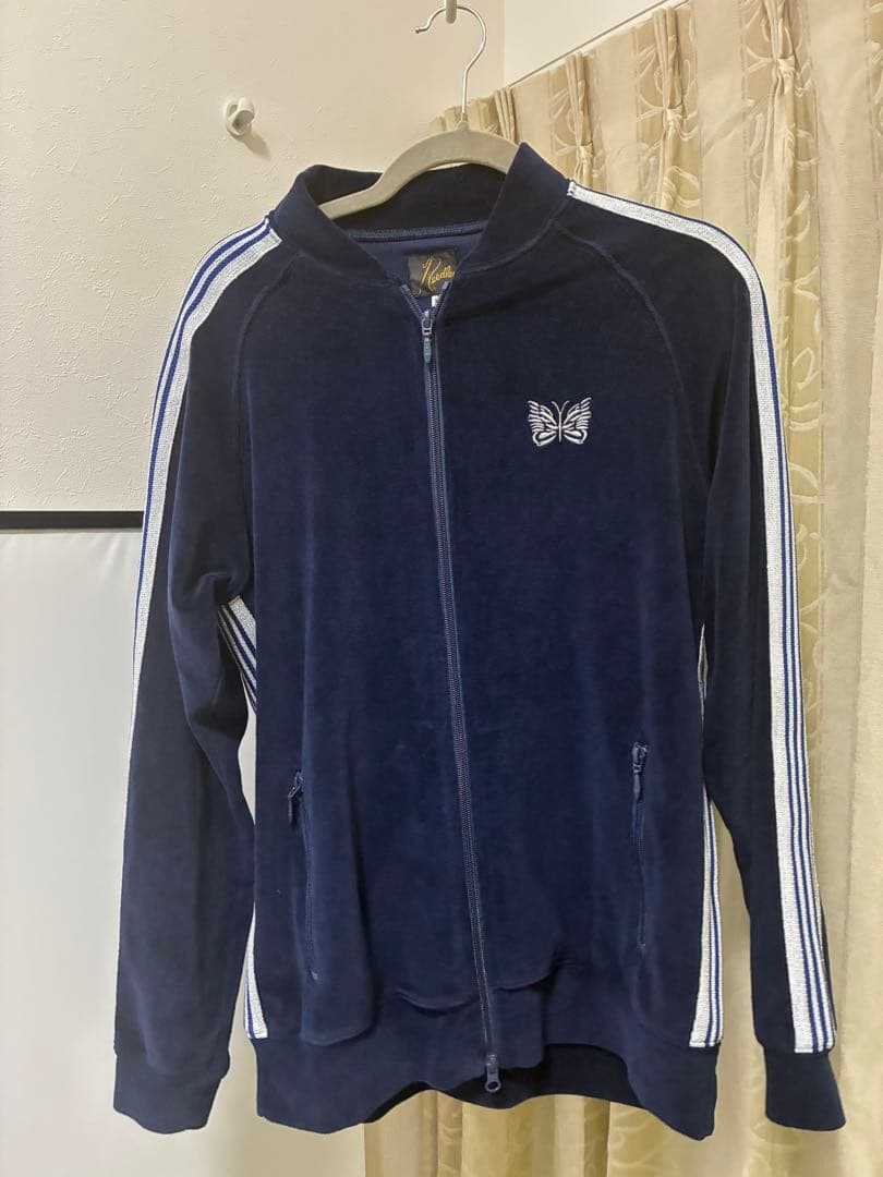 ジャケット・アウター needles RIB COLLAR TRACK JACKET VELOUR