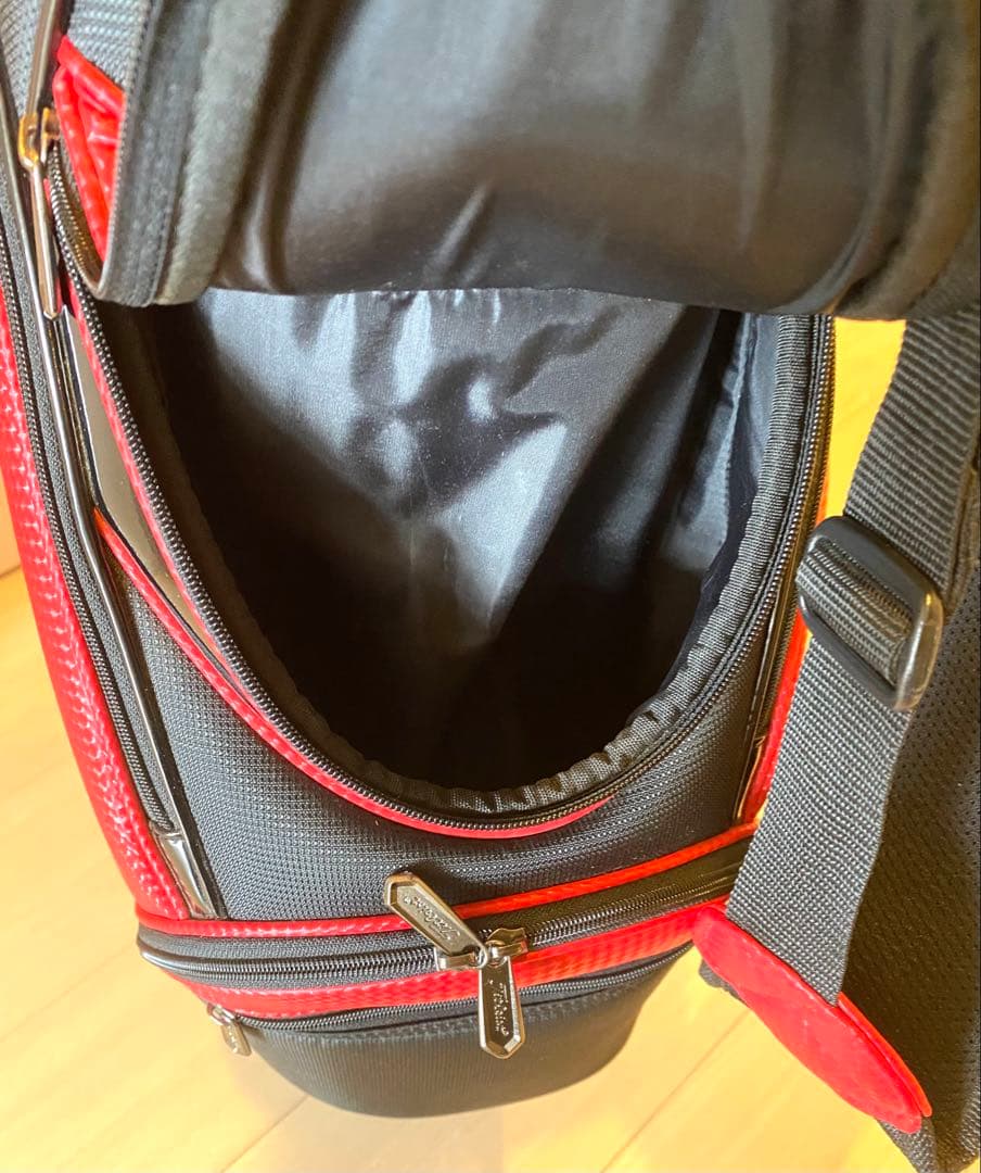 Titleist キャディバッグ ブラック/レッド　9.5サイズ