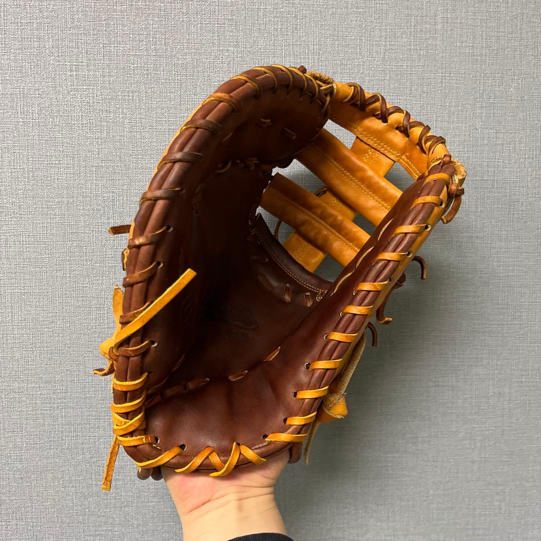 1108 グラブワークス 型抜群 美品 硬式兼軟式 ファーストミット 左投げ