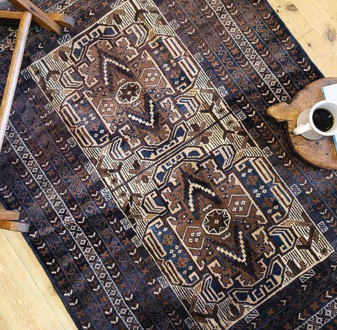 【セール対象】70s アフガンラグ トライバルラグ ヴィンテージラグ