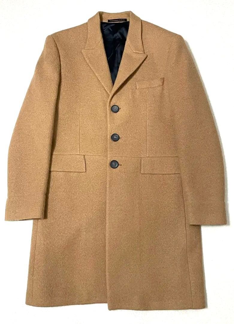 Lucchino◇イタリア製◇アルパカ100%高級生地使用メンズチェスターコート